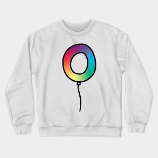 Initial Monogram Balloon Letter O Crewneck Sweatshirt